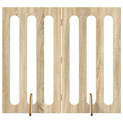 Opvouwbaar huisdierhek 2 pcs Sonoma Eiken 100,5 x 38 x 90 cm