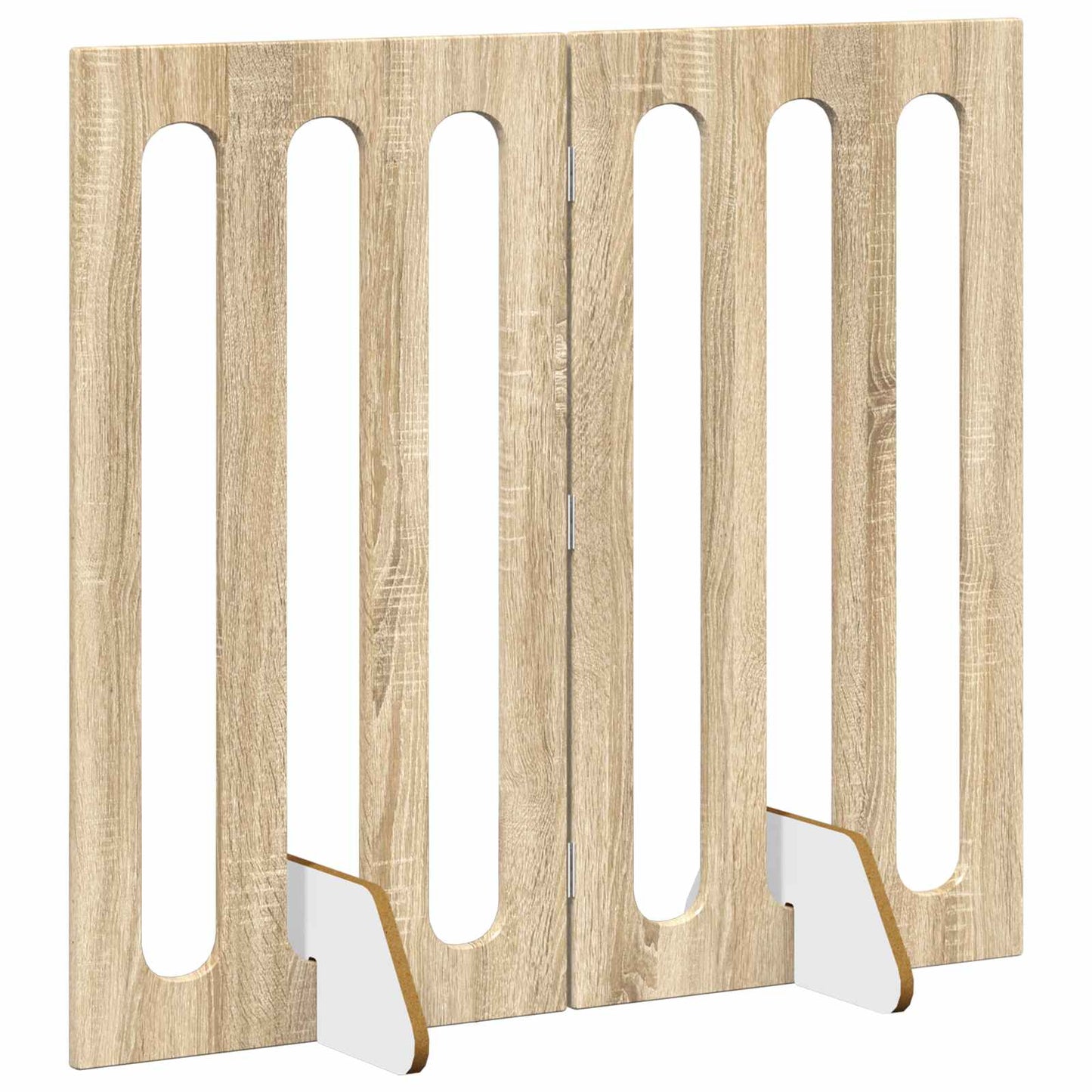 Opvouwbaar huisdierhek 2 pcs Sonoma Eiken 100,5 x 38 x 90 cm