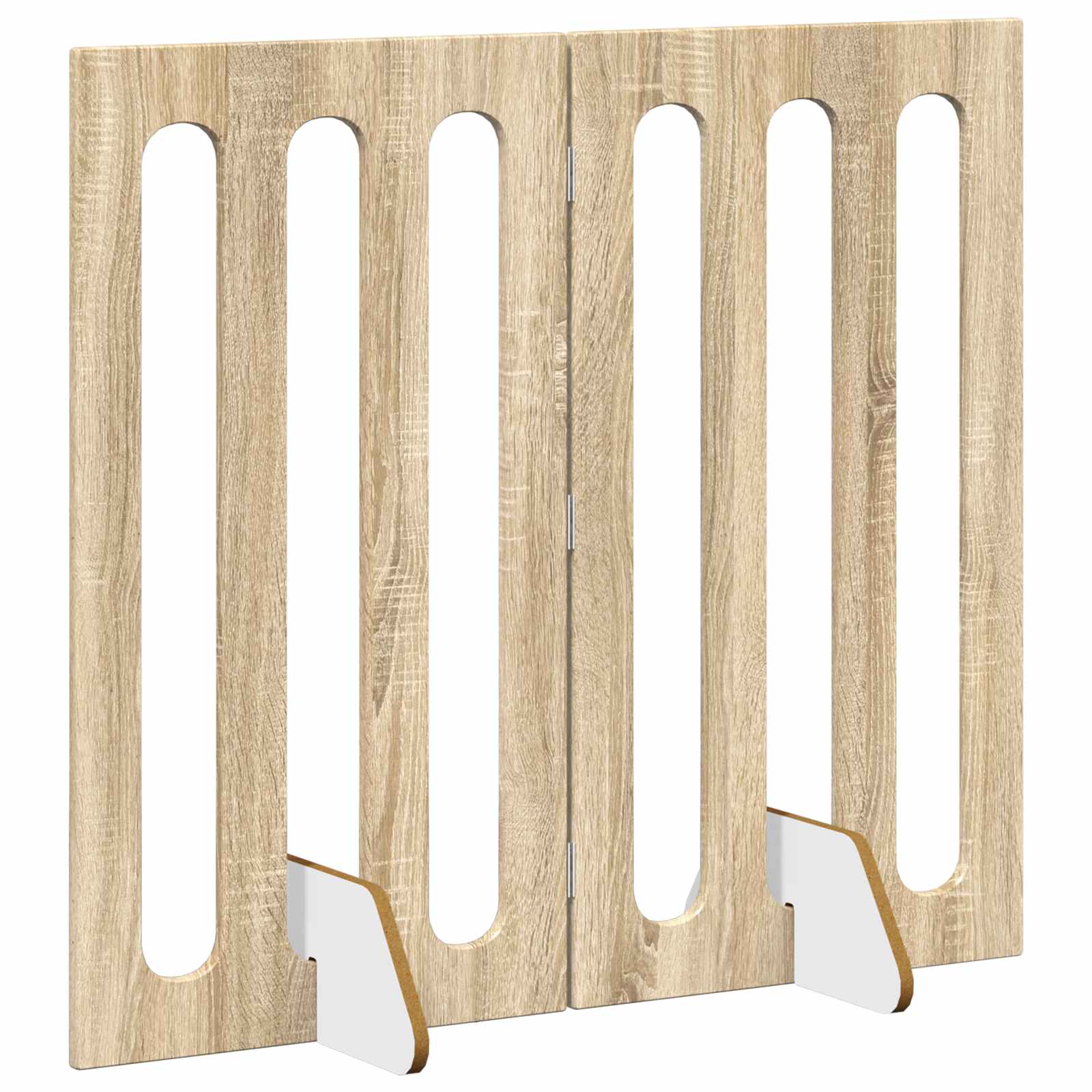 Opvouwbaar huisdierhek 2 pcs Sonoma Eiken 100,5 x 38 x 90 cm
