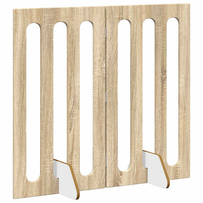 Opvouwbaar huisdierhek 2 pcs Sonoma Eiken 100,5 x 38 x 90 cm