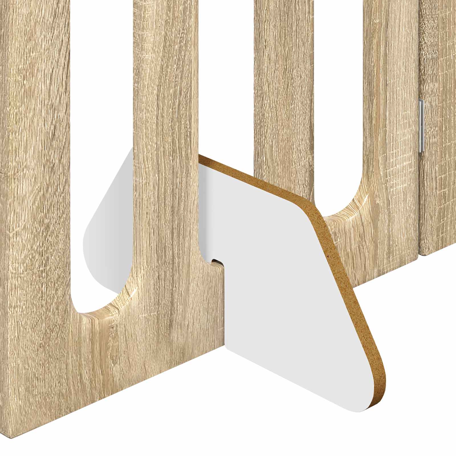 Opvouwbaar huisdierhek 4 pcs Sonoma Eiken 201 x 38 x 90 cm