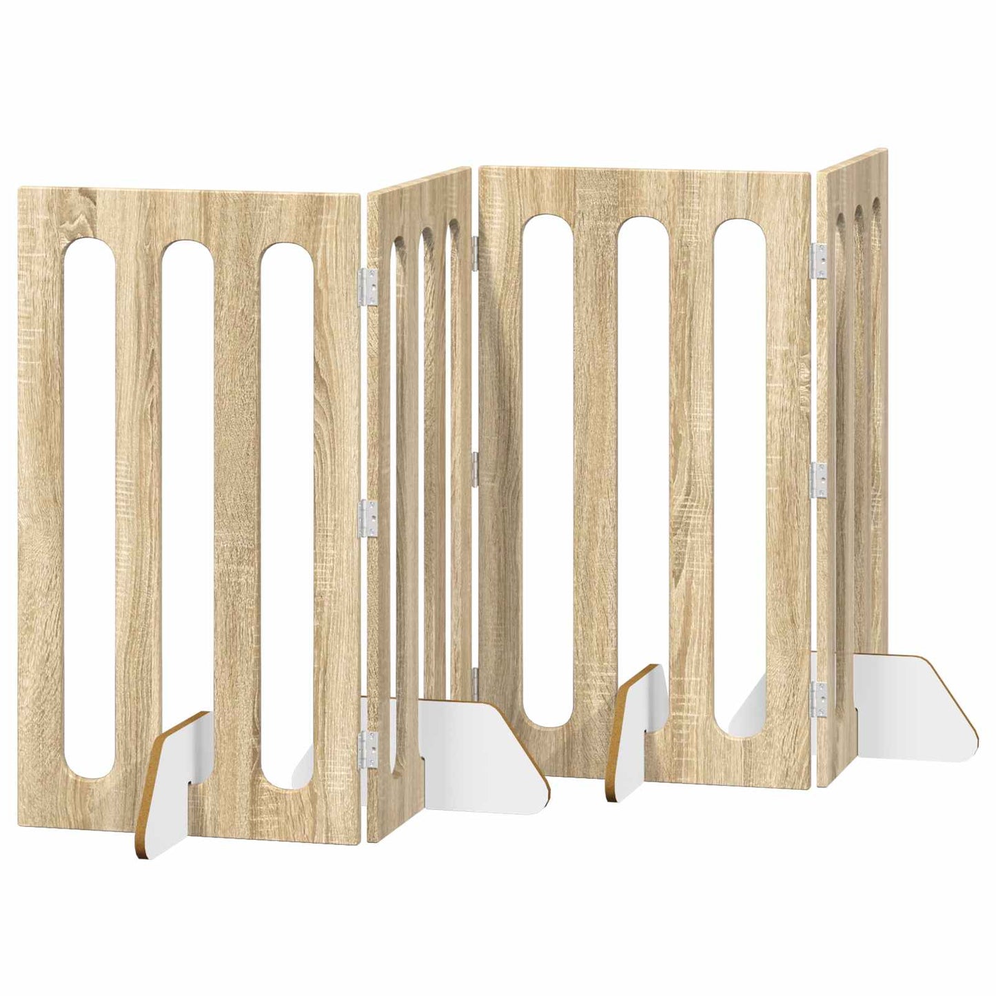 Opvouwbaar huisdierhek 4 pcs Sonoma Eiken 201 x 38 x 90 cm