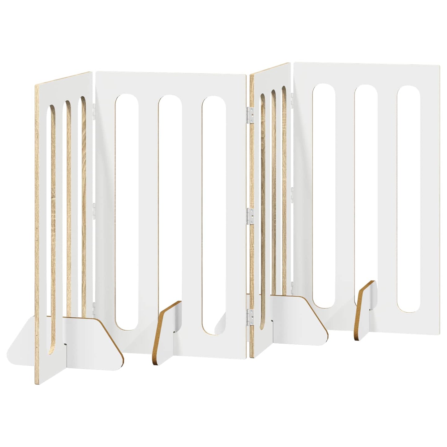 Opvouwbaar huisdierhek 4 pcs Sonoma Eiken 201 x 38 x 90 cm