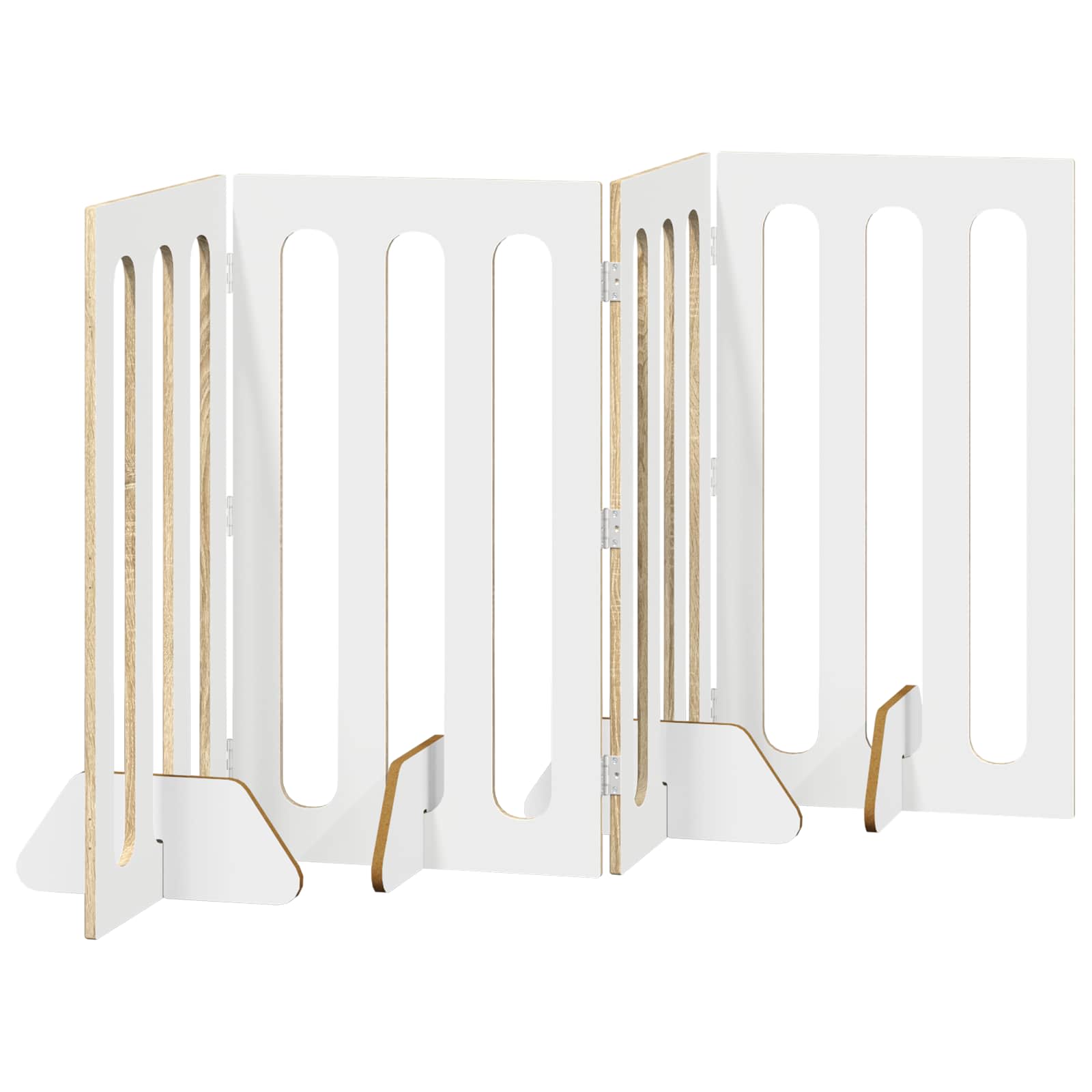Opvouwbaar huisdierhek 4 pcs Sonoma Eiken 201 x 38 x 90 cm