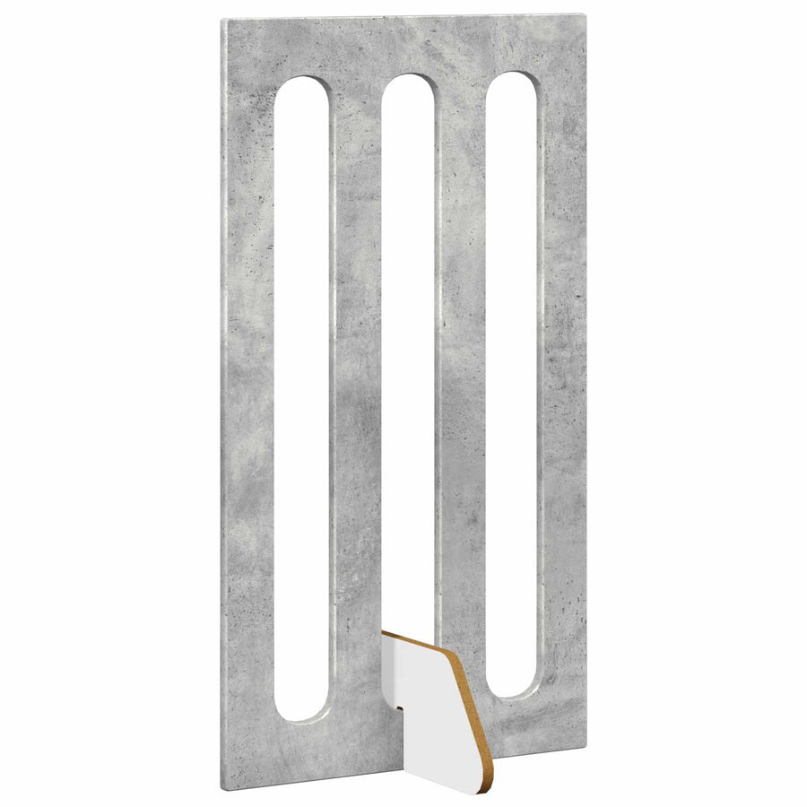 Opvouwbaar huisdierhek 4 pcs Beton Grijs 201 x 38 x 90 cm
