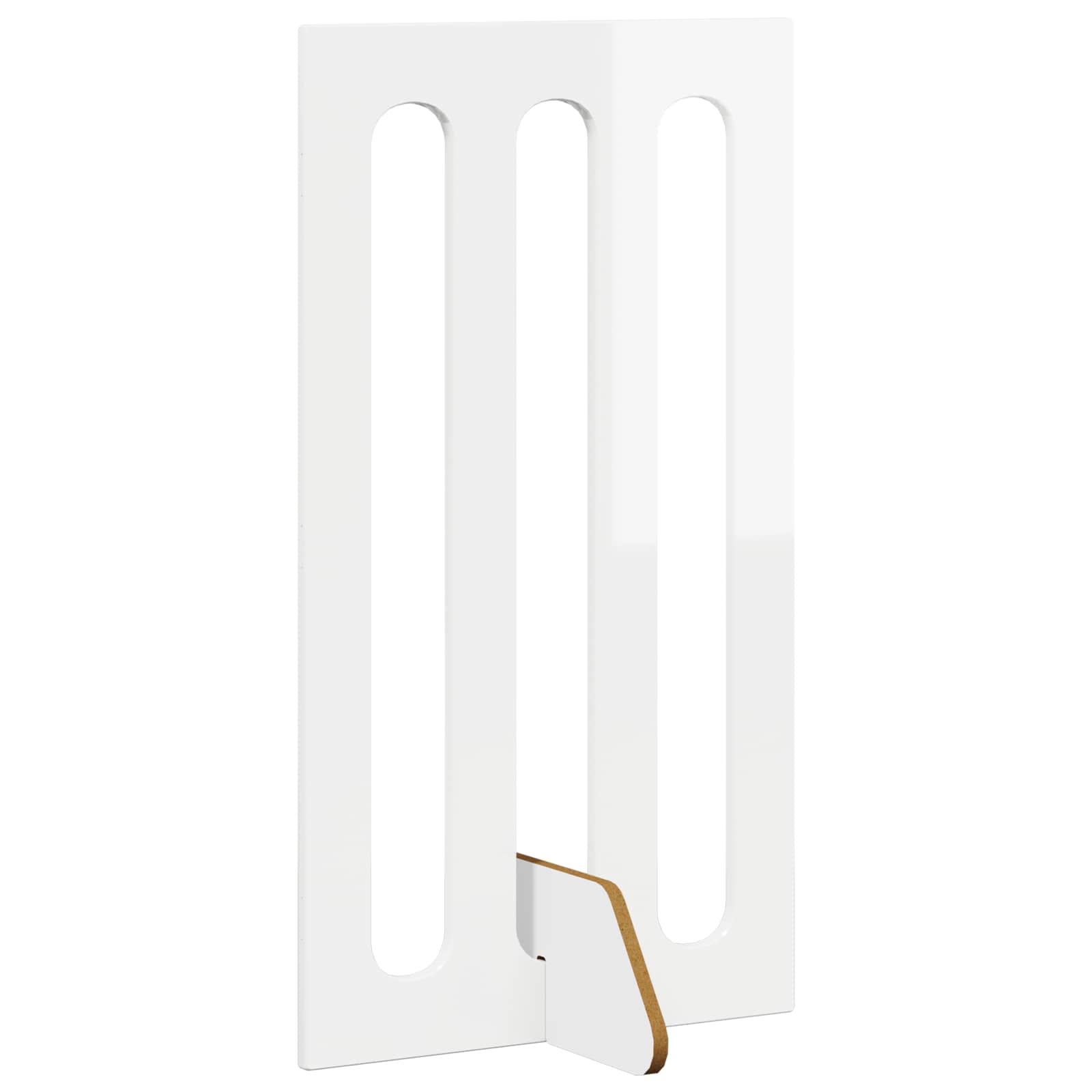 Opvouwbaar huisdierhek 2 pcs Hoogglans Wit 100,5 x 38 x 90 cm