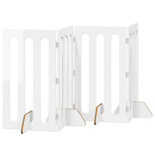 Opvouwbaar huisdierhek 4 pcs Hoogglans Wit 201 x 38 x 90 cm