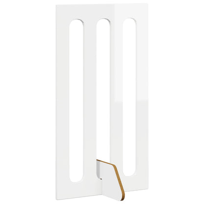 Opvouwbaar huisdierhek 4 pcs Hoogglans Wit 201 x 38 x 90 cm