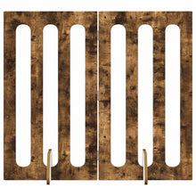 Opvouwbaar huisdierhek 2 pcs Gerookte Eik 100,5 x 38 x 90 cm