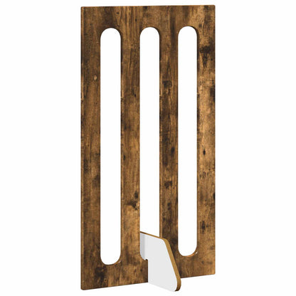 Opvouwbaar huisdierhek 2 pcs Gerookte Eik 100,5 x 38 x 90 cm