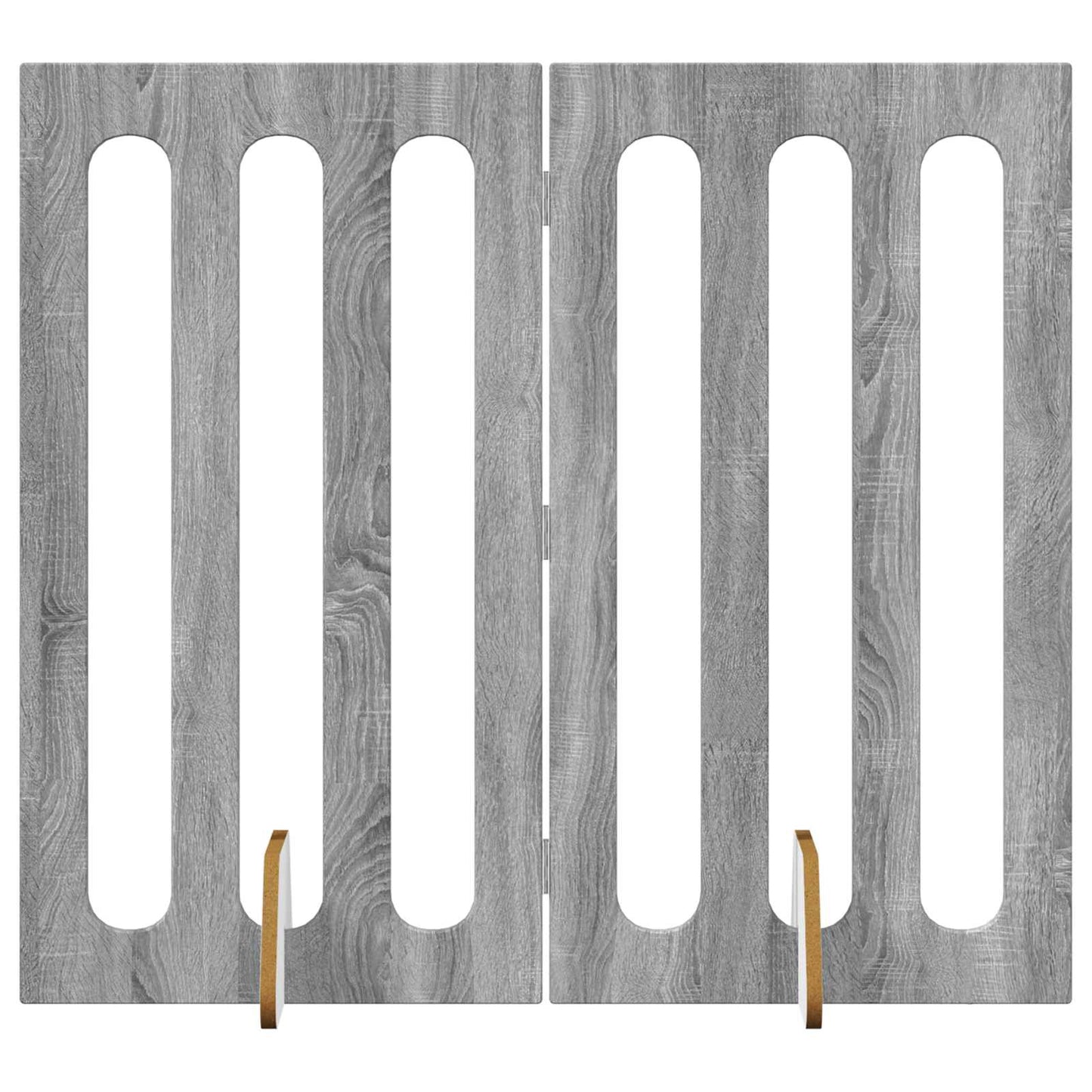Opvouwbaar huisdierhek 2 pcs Grijze Sonoma 100,5 x 38 x 90 cm