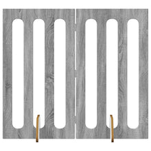 Opvouwbaar huisdierhek 2 pcs Grijze Sonoma 100,5 x 38 x 90 cm
