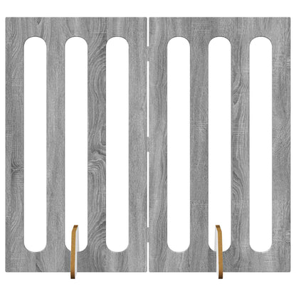 Opvouwbaar huisdierhek 2 pcs Grijze Sonoma 100,5 x 38 x 90 cm