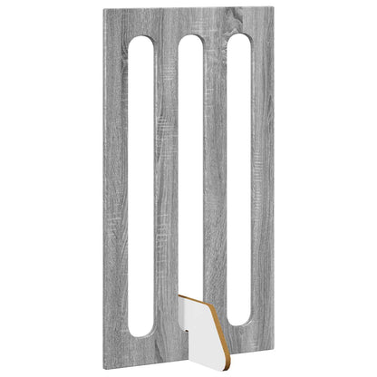 Opvouwbaar huisdierhek 4 pcs Grijze Sonoma 201 x 38 x 90 cm