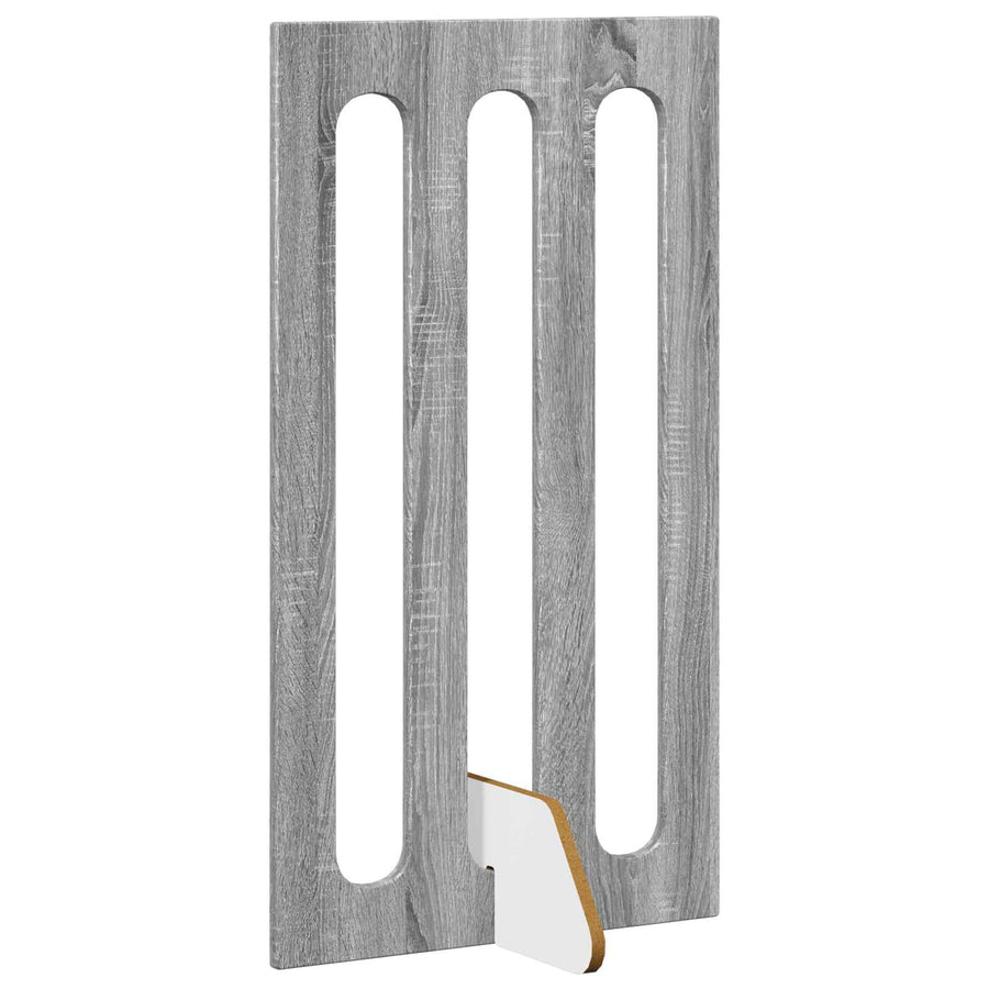 Opvouwbaar huisdierhek 4 pcs Grijze Sonoma 201 x 38 x 90 cm