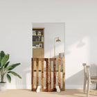 Huisdierhek opvouwbaar eikenhout 100,5x38x90 cm