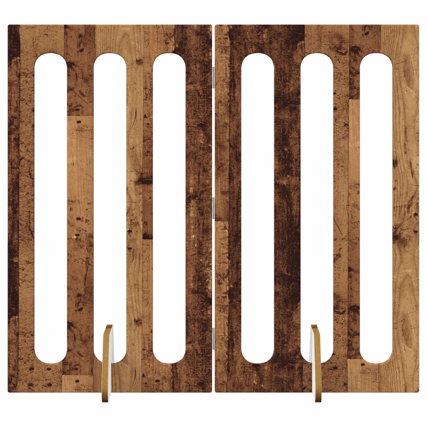 Opvouwbaar huisdierhek 2 pcs Eikenhout 100,5 x 38 x 90 cm