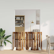 Huisdierhek opvouwbaar eikenhout 201x38x90 cm