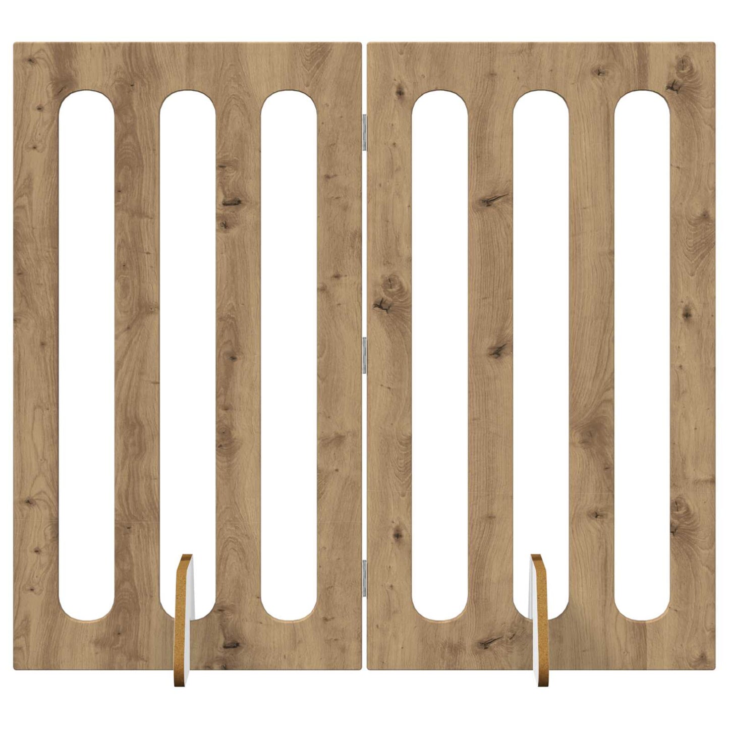 Opvouwbaar huisdierhek 2 pcs Artisan Eik 100,5 x 38 x 90 cm