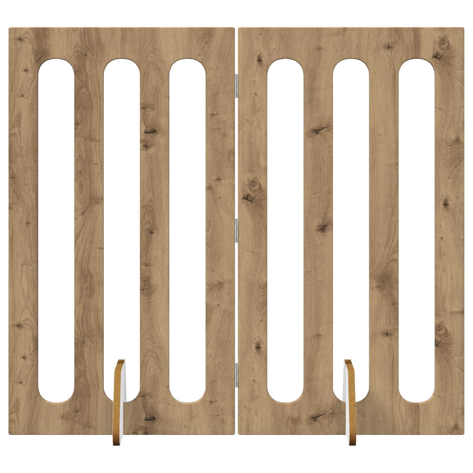 Opvouwbaar huisdierhek 2 pcs Artisan Eik 100,5 x 38 x 90 cm