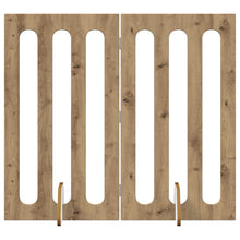 Opvouwbaar huisdierhek 2 pcs Artisan Eik 100,5 x 38 x 90 cm