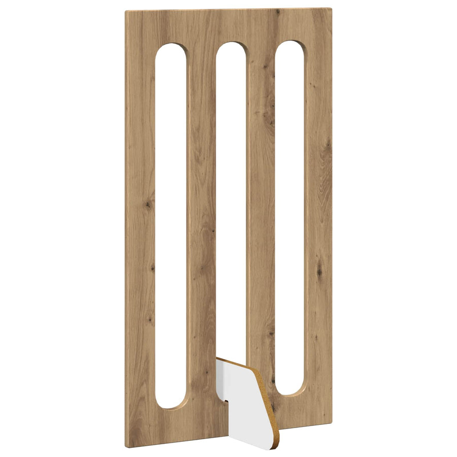 Opvouwbaar huisdierhek 4 pcs Artisan Eik 201 x 38 x 90 cm