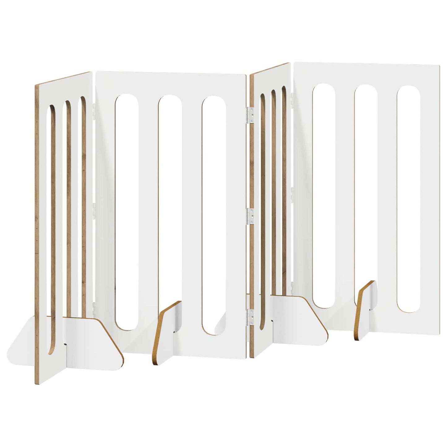 Opvouwbaar huisdierhek 4 pcs Artisan Eik 201 x 38 x 90 cm