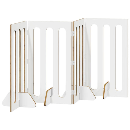 Opvouwbaar huisdierhek 4 pcs Artisan Eik 201 x 38 x 90 cm