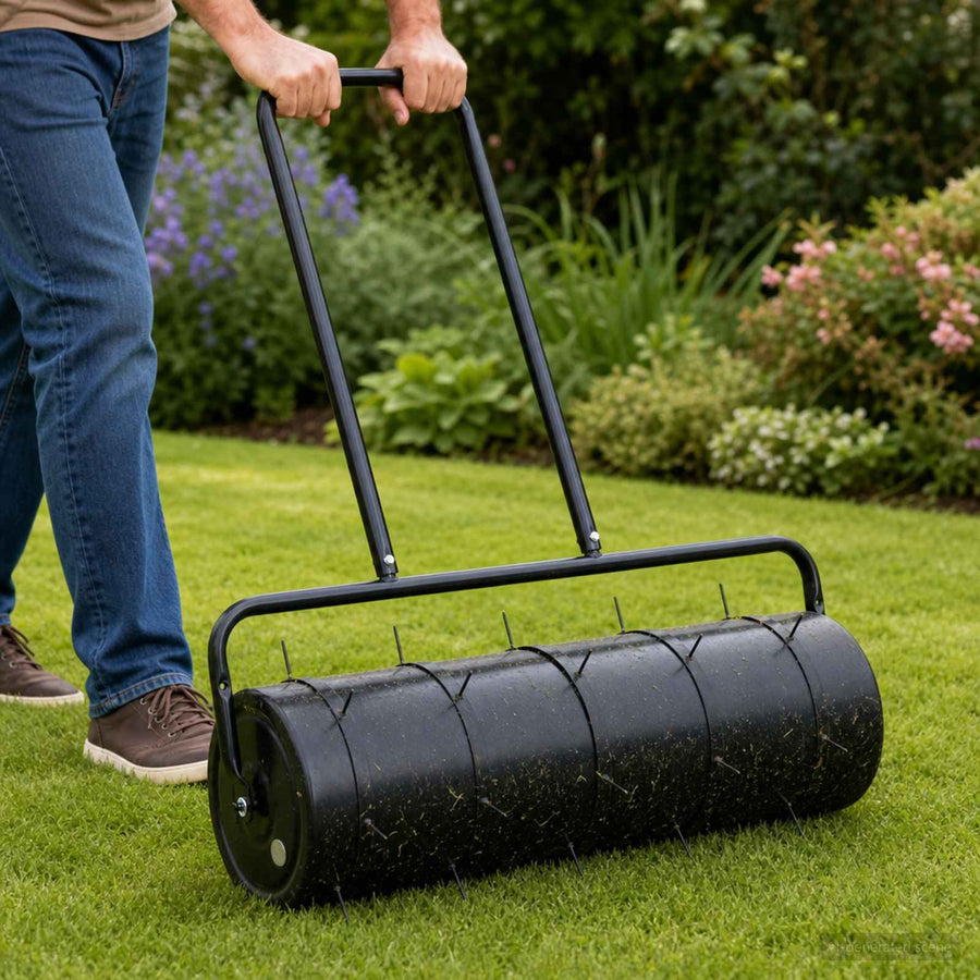 Trekbare Tuinrol met Beluchtingsklemmen Ø 30 x 90 cm Staal