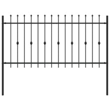 Spike Fence Zwart 200 x 150 cm Gepoedercoat staal