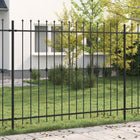 Spike hek 200x200 cm zwart gepoedercoat staal