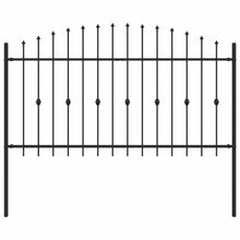 Spike Fence Zwart 200 x 150 cm Gepoedercoat staal