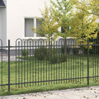 Spike Ornamental Gate Black 200 x 150 cm Powder-Coated Steel