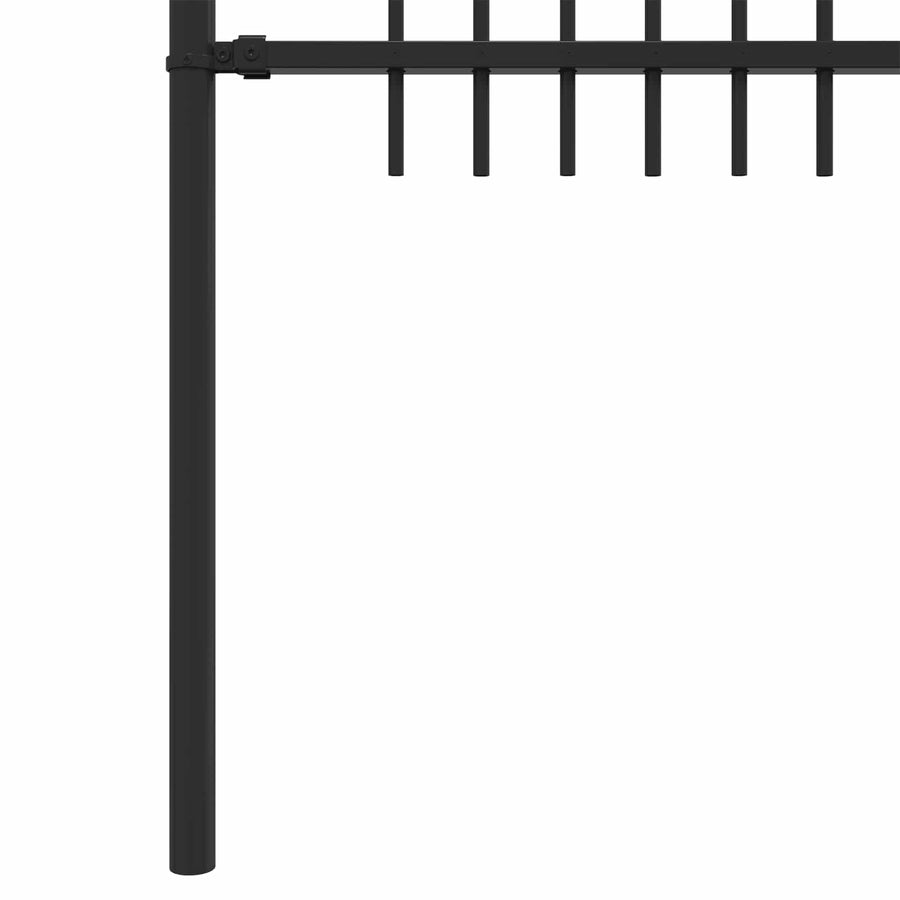 Spike Boog Hek Zwart 200 x 200 cm Gepoedercoat staal