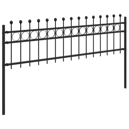 Ringhek Zwart 200 x 130 cm Gepoedercoat staal