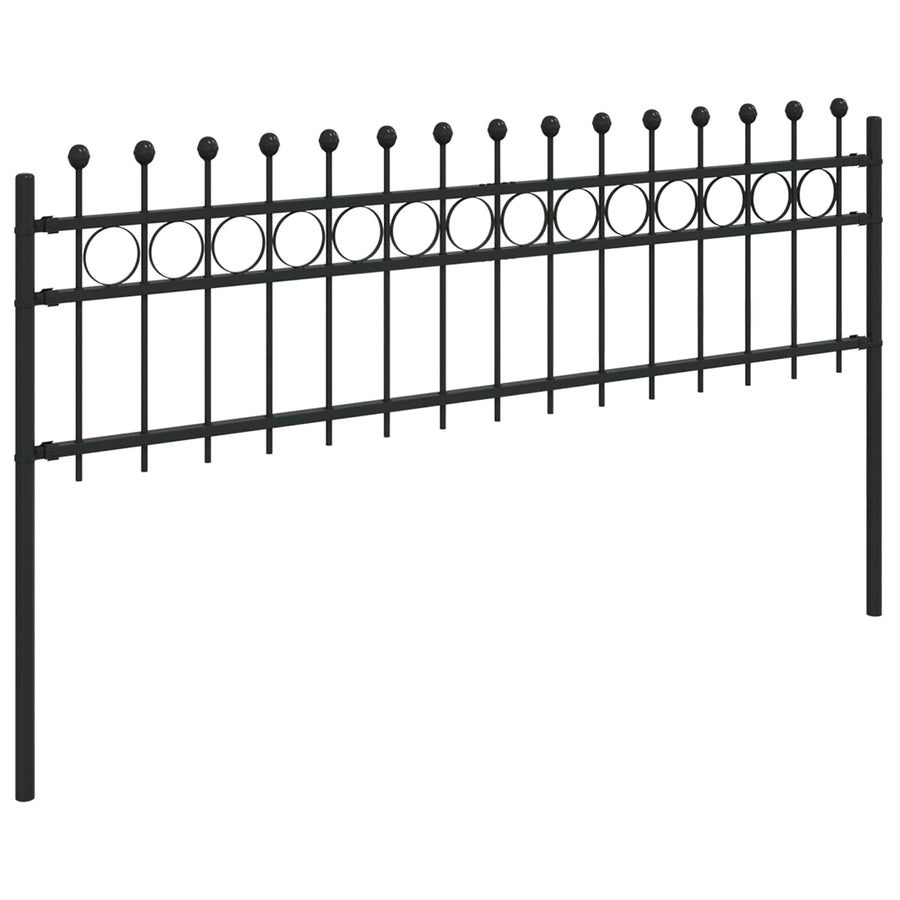 Ringhek Zwart 200 x 130 cm Gepoedercoat staal
