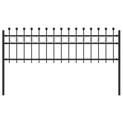 Ringhek Zwart 200 x 130 cm Gepoedercoat staal