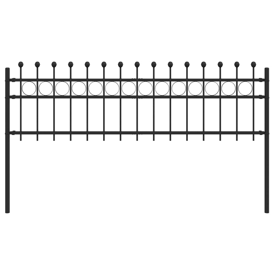 Ringhek Zwart 200 x 130 cm Gepoedercoat staal