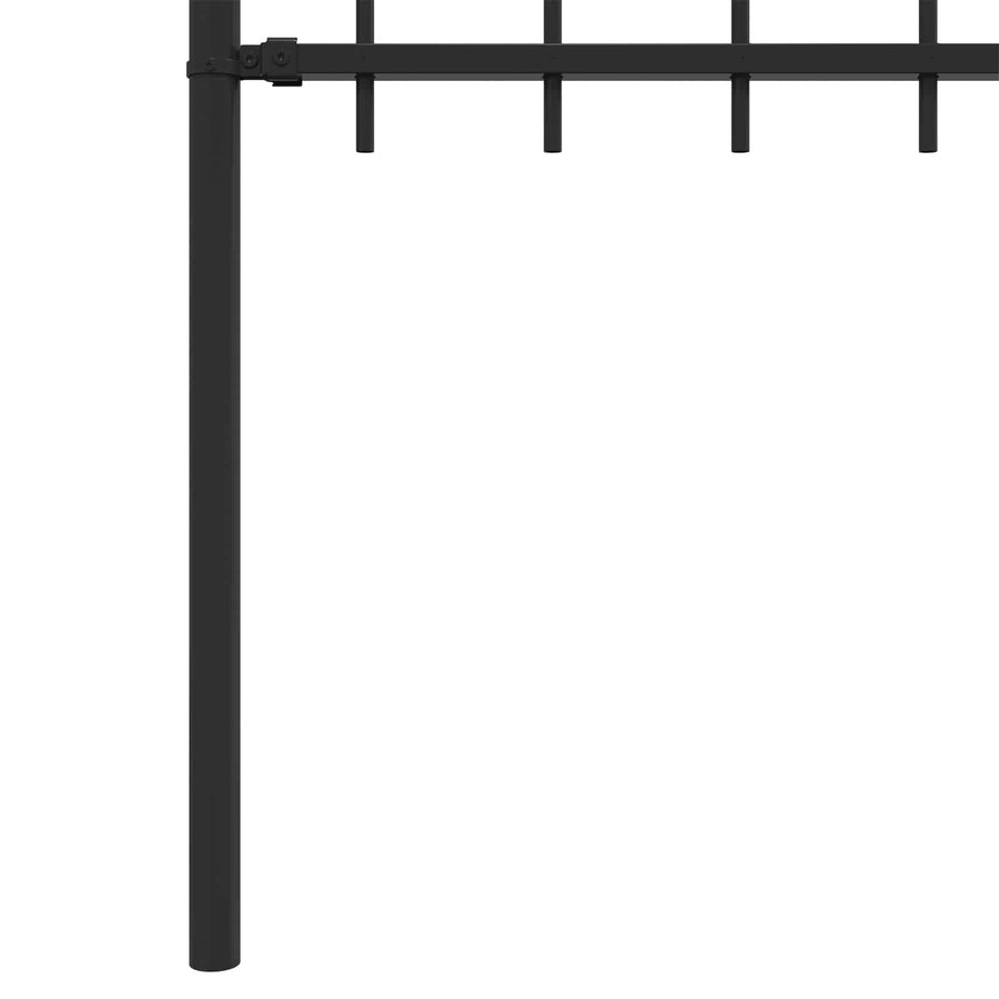 Ringhek Zwart 200 x 150 cm Gepoedercoat staal