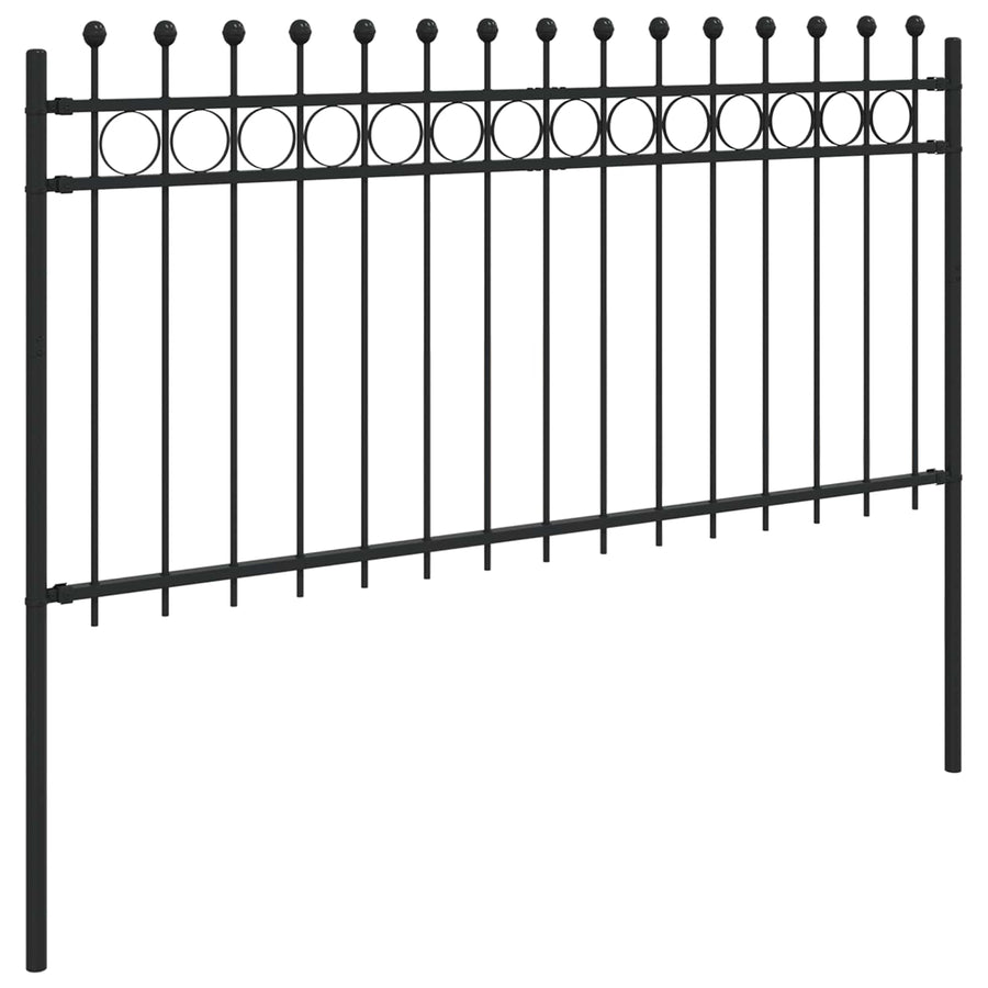 Ringhek Zwart 200 x 150 cm Gepoedercoat staal