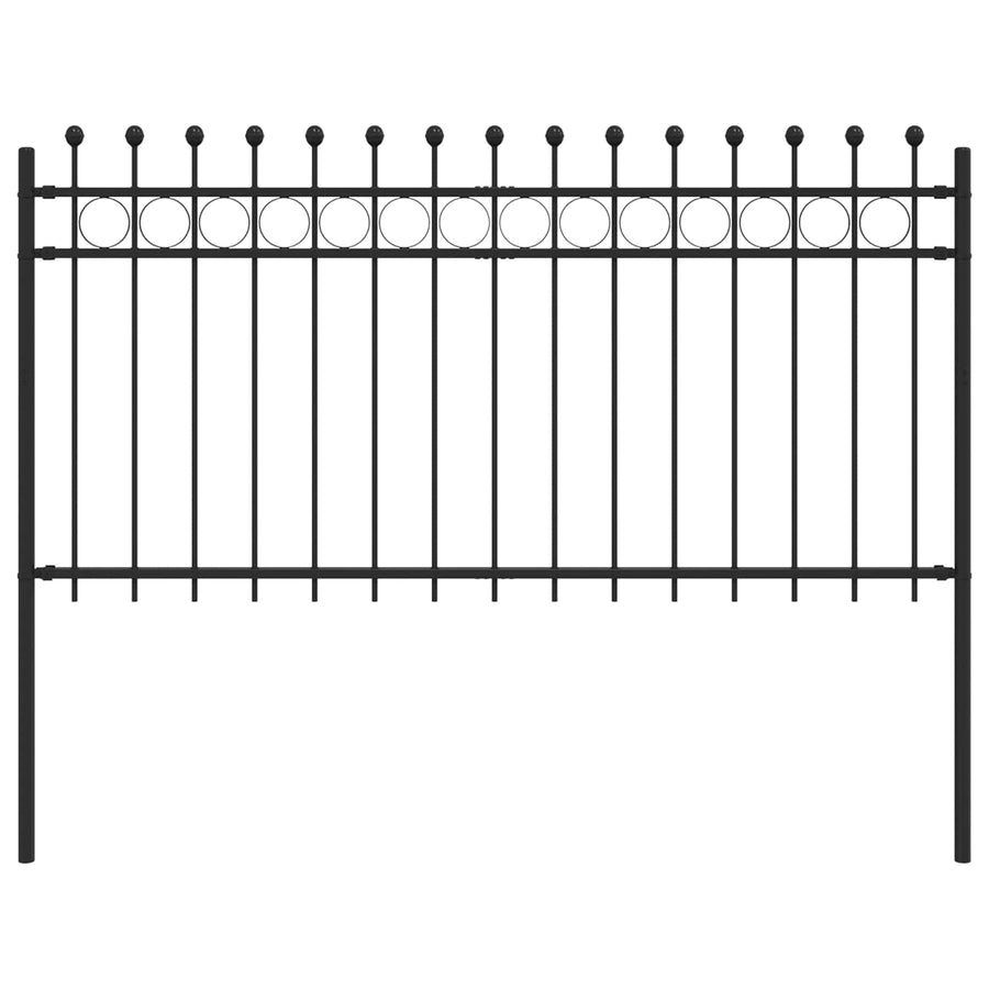 Ringhek Zwart 200 x 150 cm Gepoedercoat staal