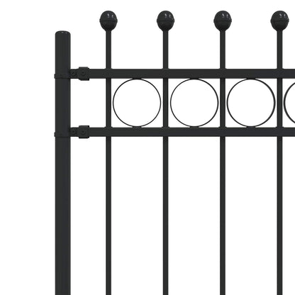 Ringhek Zwart 200 x 130 cm Gepoedercoat staal