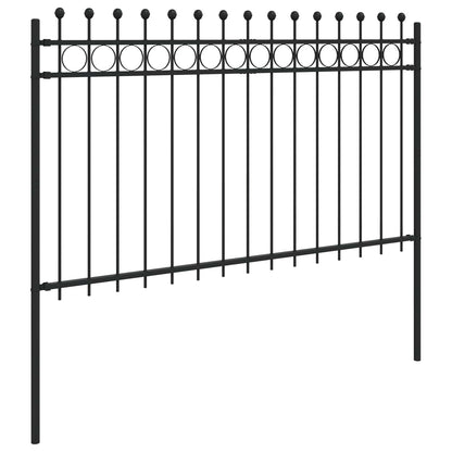 Ringhek Zwart 200 x 130 cm Gepoedercoat staal