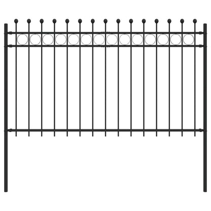 Ringhek Zwart 200 x 130 cm Gepoedercoat staal