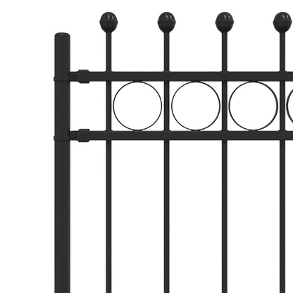 Ringhek Zwart 200 x 200 cm Gepoedercoat staal