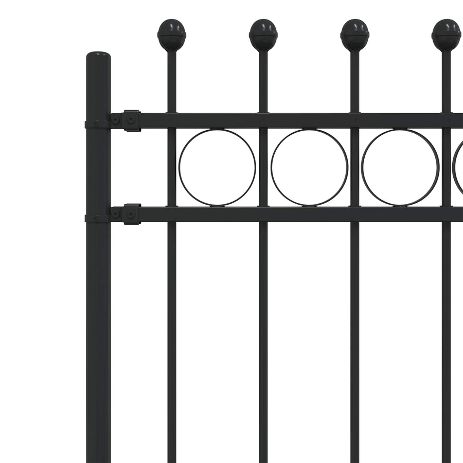 Ringhek Zwart 200 x 200 cm Gepoedercoat staal