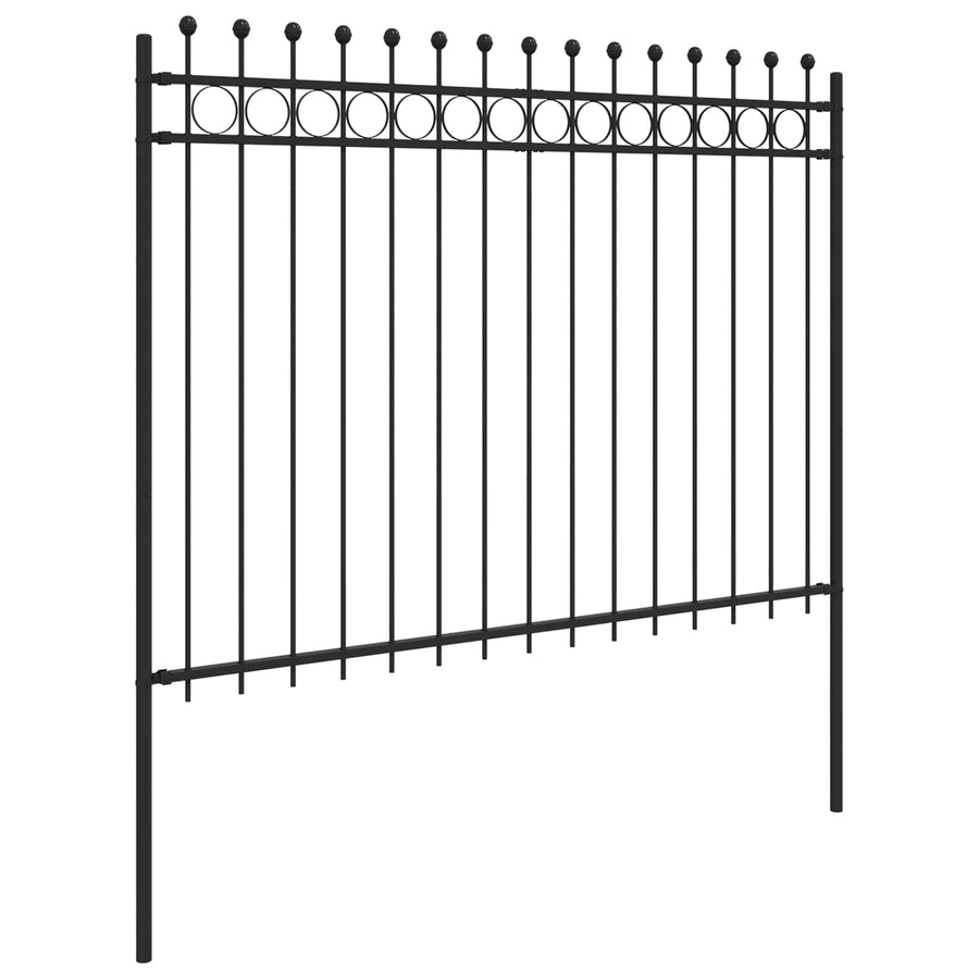 Ringhek Zwart 200 x 200 cm Gepoedercoat staal