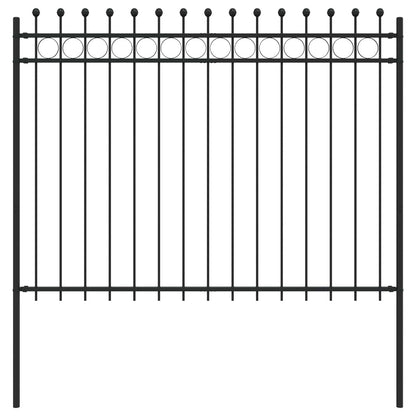 Ringhek Zwart 200 x 200 cm Gepoedercoat staal