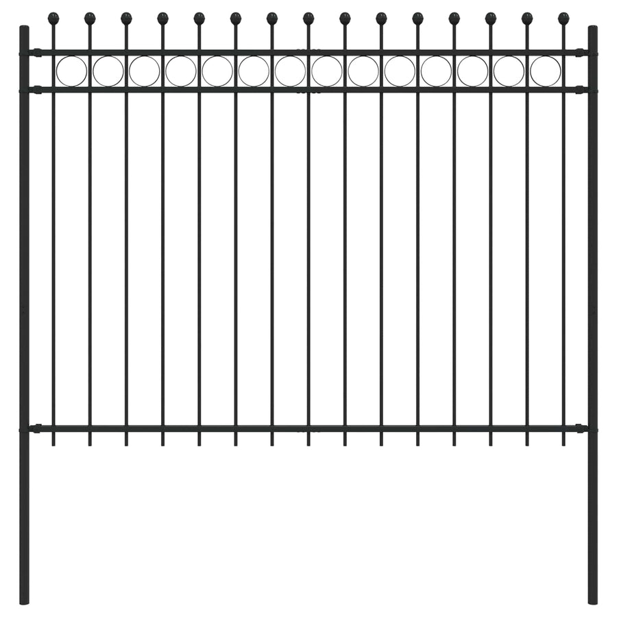 Ringhek Zwart 200 x 200 cm Gepoedercoat staal