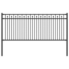 Spike Hek Zwart 200 x 130 cm Gepoedercoat staal